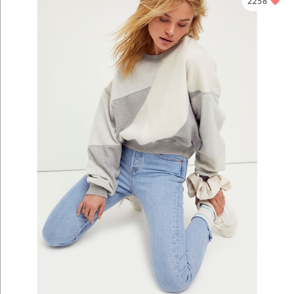 Free people touch of grey pullover